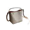 Niche light luxury ophidia inspired design, full of printed magnetic buckle single shoulder crossbody bucket bag simple