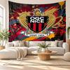 OGC Nice FC Wall Tapestry, Soft Fabric Wall Hanging, Decorative Backdrop For Bedroom Home Wall Art