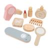 13 шт. Деревянный набор игрушек для макияжа, обучающий набор для раннего обучения, игровой набор для салона красоты из дерева для девочек