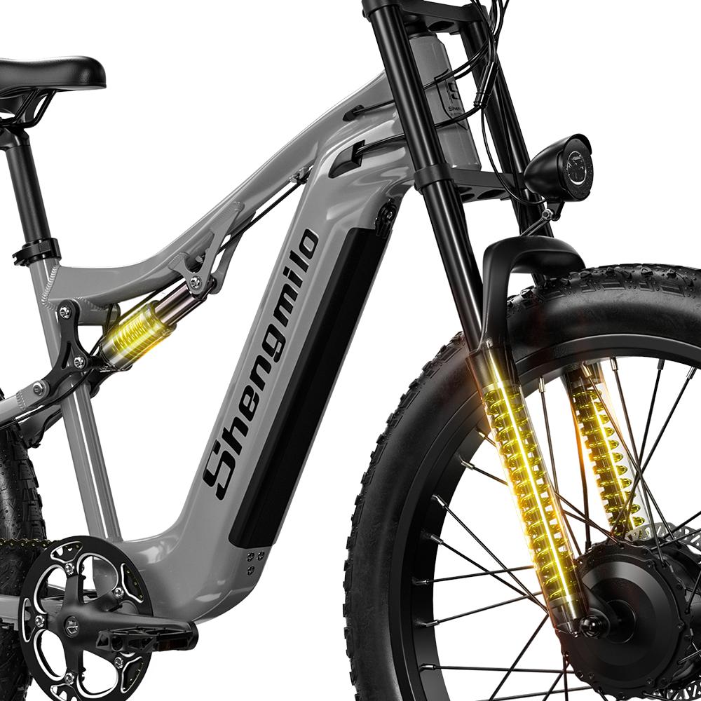 Shengmilo S600 2000W Dual-Drive Electric Bike, 26" Fat Tire, Shimano 7-Speed, Hydraulic Brake, Samsung Battery Ebike