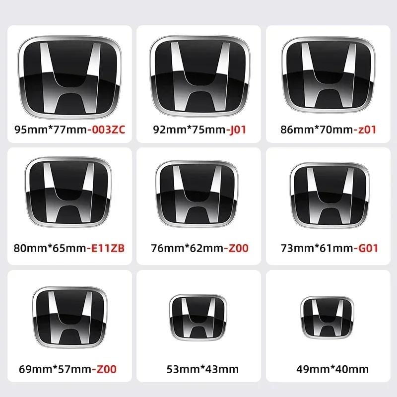 ABS Car Logo Front Grille Rear Trunk Steering Wheel Decoration Sticker Accessories For Honda Accord Civic Type-R CRV Cars Emblem aiq256