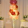 Baby Shower Daisy Smiley Latex Balloon Stand Wedding Party Decoration Kids Birthday Party White Flower Balloon Holder