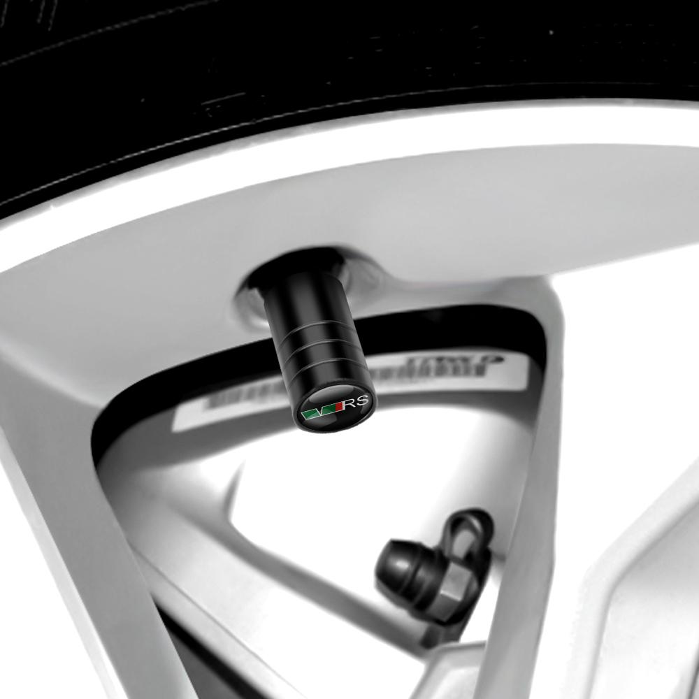 4pcs 3D Metal Car Styling Wheel Tire Valve Air Stem Cap Covers For Skoda Fabia Superb Octavia A 5 7 2 Kodiaq Scala Rapid VRS S kyhj94