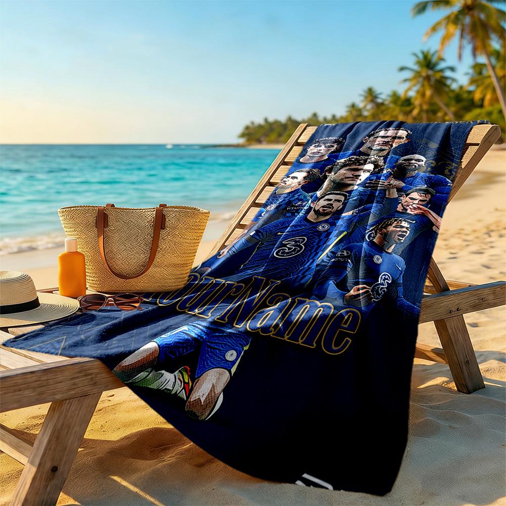 Chelsea Personalized Name Beach Towel Super Soft & Absorbent Suitable for Sports Travel Swimming Yoga Bathroom Beach And Pool