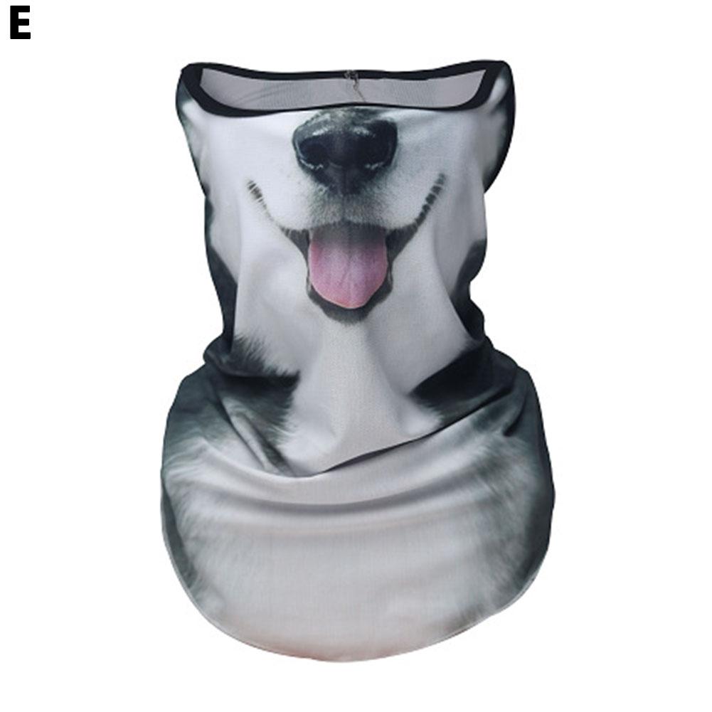 Балаклава с животным принтом для мотоцикла, мотокросса, лыж, сноуборда, Шапка-шлем, Подшлемник, Кот, Собака, Байкерская, Шапка для шеи и лица, Велосипедная, Солнцезащитная маска, Головной убор