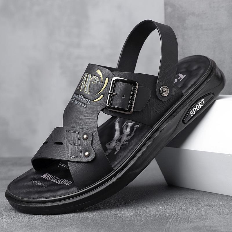 Летние мужские сандалии 2025 года, удобные мужские тапочки с мягкой подошвой, модная уличная пляжная обувь, высококачественные мужские повседневные сандалии 38-46