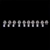 10Pcs 3Mm Led Lamp Holder Led Diode Metal Holder Luminous Tube Holder