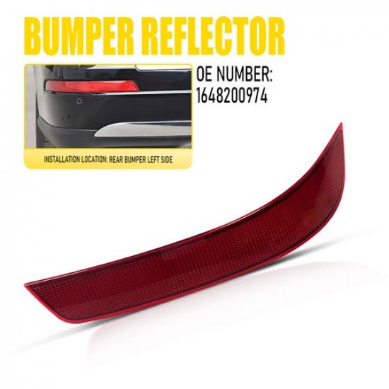 Left Rear Bumper Reflector Light Case For 2010-12 Mercedes-Benz GL-Class X164 EV