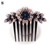 Accessories Bride Headpiece Bride Hair Jewelry Inlaid Flower Hairpin Shiny Rhinestone Hair Comb