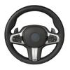 Black Faux Leather Car Steering Wheel Cover for BMW M Sport G30 G31 G32 G20 G21 G11 G12 G14 G15 G16 X3 G01 X4 G02 X5 G05 X7 G07