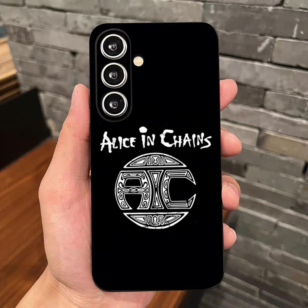 Retro Band Alice In Chains Phone Case For Samsung S26 S25 Edge S24 S23 S22 S21 S20 Ultra Plus Fe Galaxy Silicon Cover