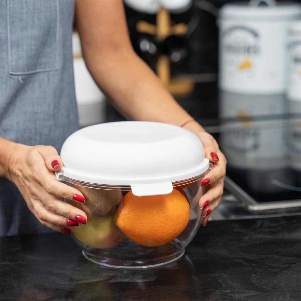 Йогуртница с ситом с мелкой сеткой, съемной прижимной пластиной, используется как контейнер для хранения с крышкой–йогуртница