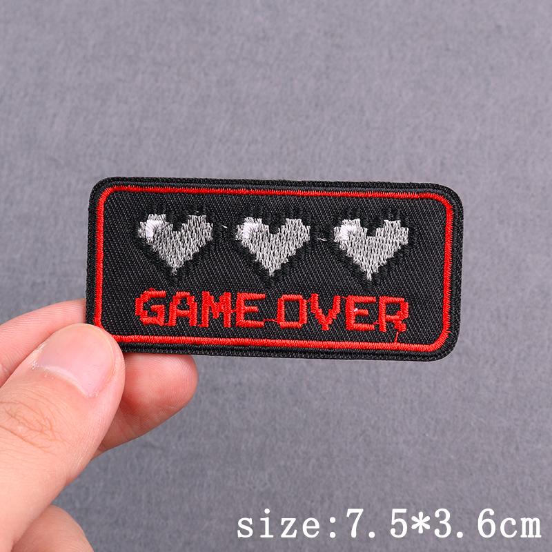 Нашивки с вышивкой в виде черепа в стиле панк на одежде, хип-хоп, сексуальные, термоклеящиеся, нашивки с надписью «Любовь» для декора одежды