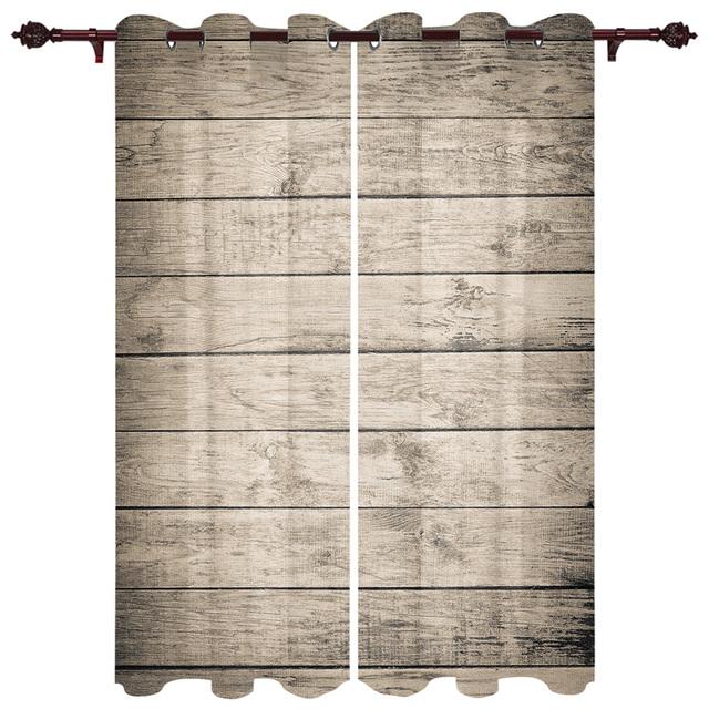 Деревянные двери в винтажном стиле, оконные шторы для детской комнаты, гостиной, занавески, панели, занавески для кухни