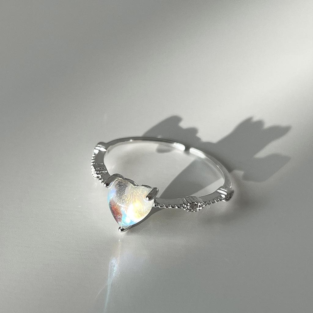 Кольцо с лунным камнем из стерлингового серебра 925 пробы, изысканное женское кольцо с цирконием, легкое роскошное нишевое кольцо высокого класса, новое