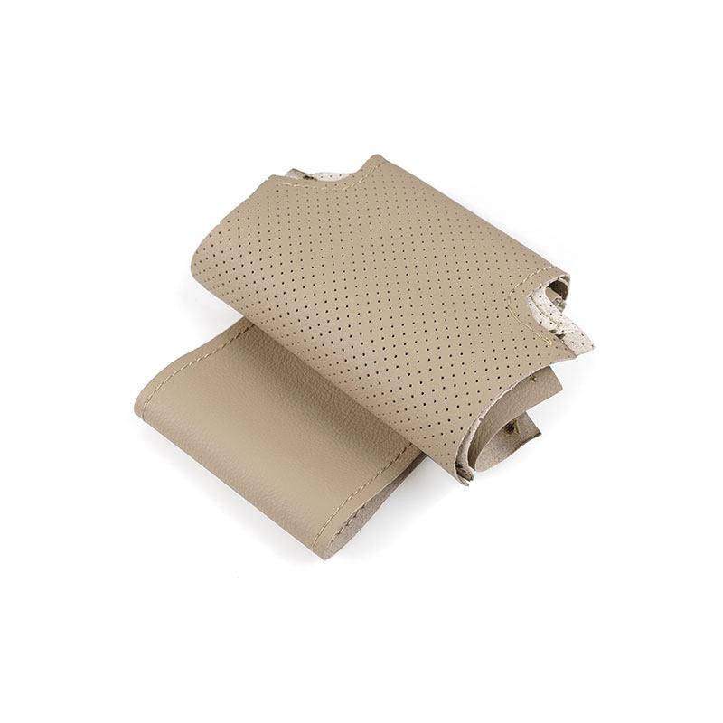 Аксессуары для салона автомобиля, чехол из перфорированной кожи из микрофибры на руль для Peugeot 308 2014 2015 2016 2017