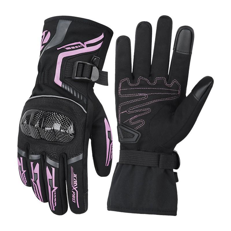 JCAA Winter Motorcycle Gloves Men Women Waterproof Windproof Thermal Lined Cycling Protective Gear Safety
