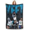 Супермягкий фланелевый плед для детей Тема: Кемпинг и Борьба Эстетичное покрывало для гостиной Покрывало для дивана-кровати
