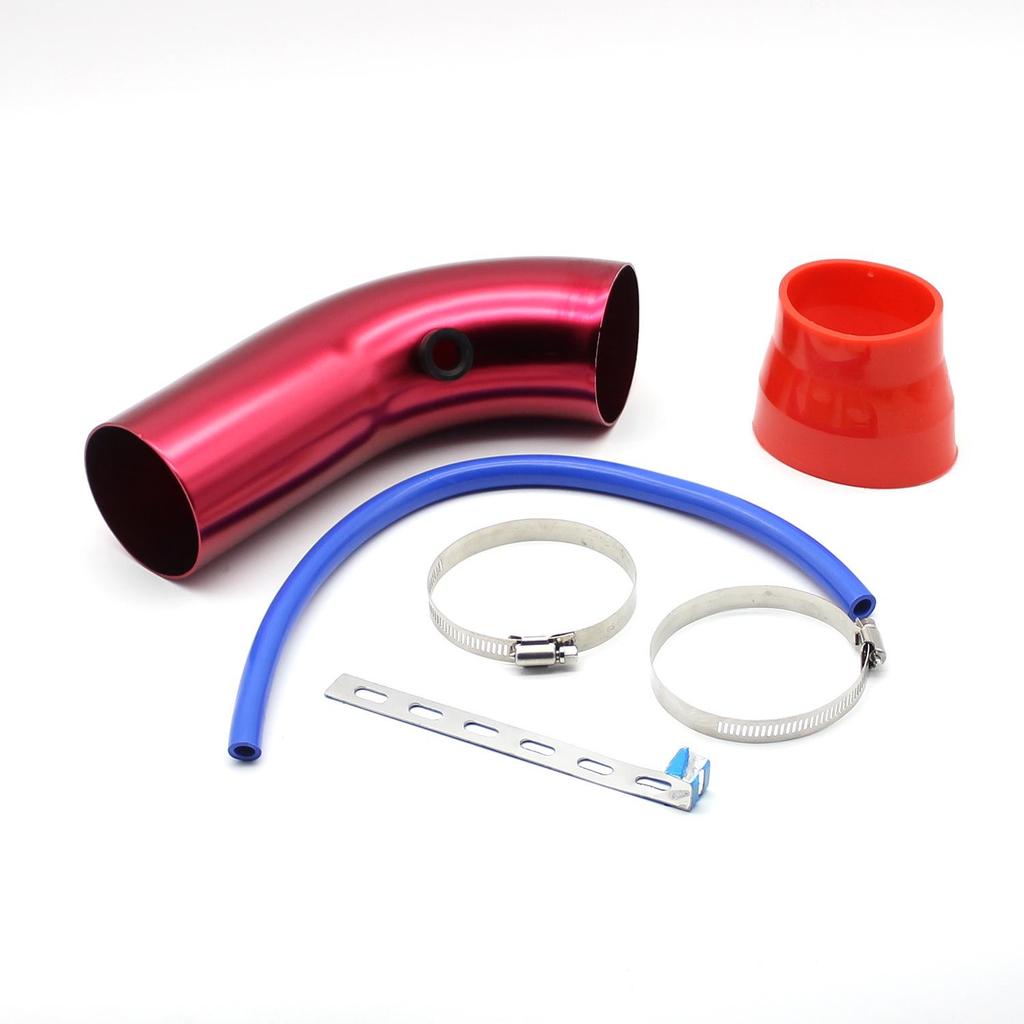 Universal 76MM Aluminum Intake Pipe & Air Filter Kit - Mushroom Head Design