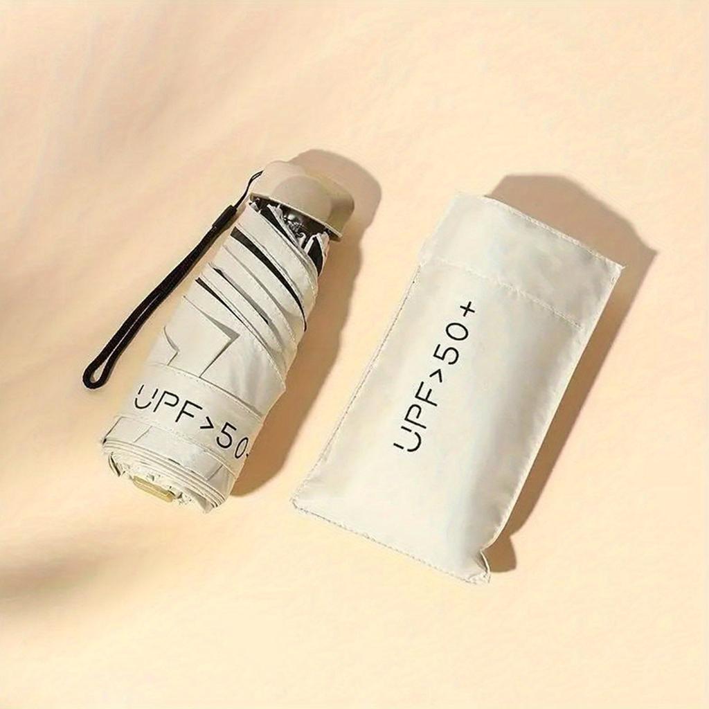 1 шт. маленький складной зонт, дорожный зонт, компактный легкий портативный зонт, водонепроницаемые портативные карманные дорожные зонты с защитой от ультрафиолета для девочек