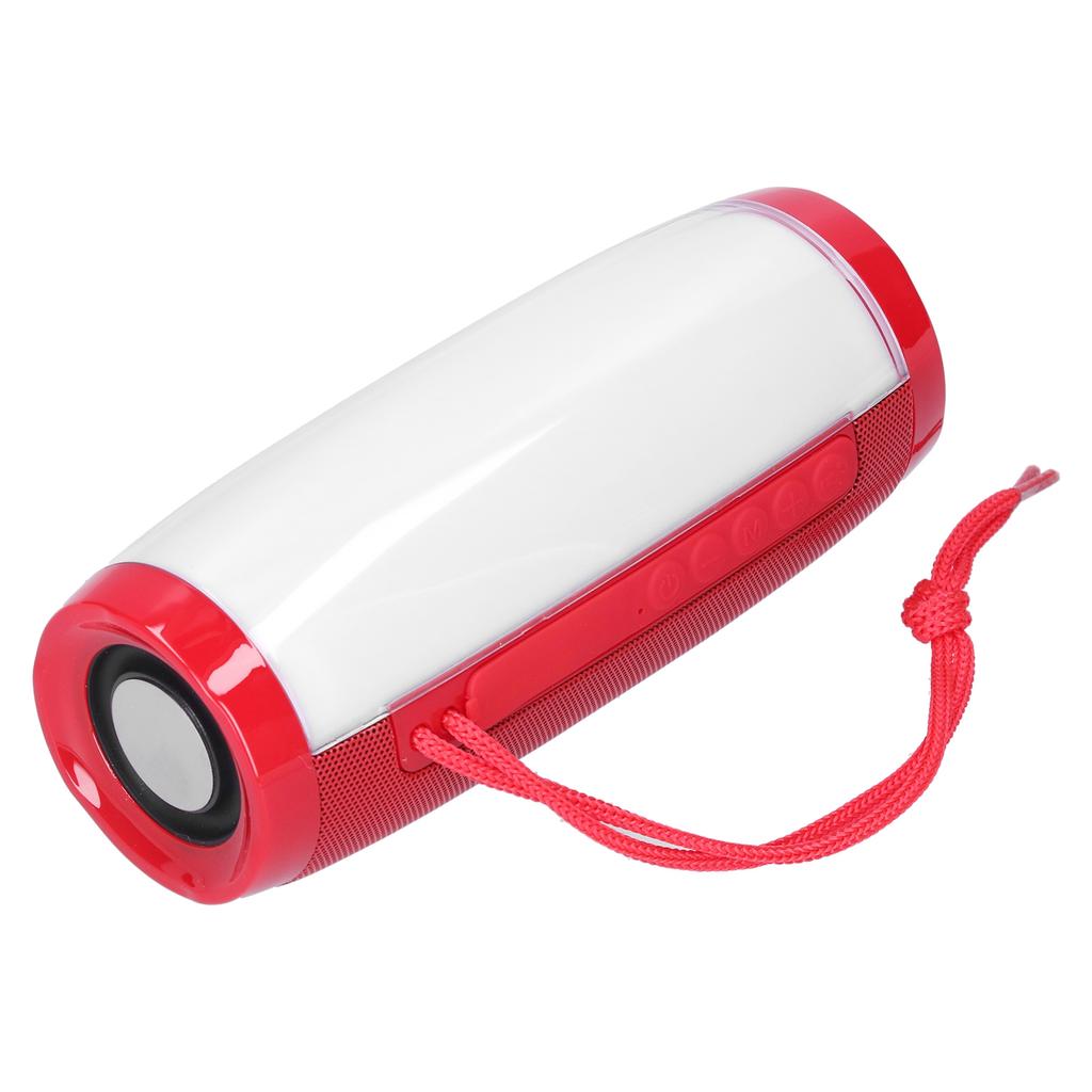 Portable LED Bluetooth Speaker Outdoor Colorful Light Wireless Speaker for Memory CardRed