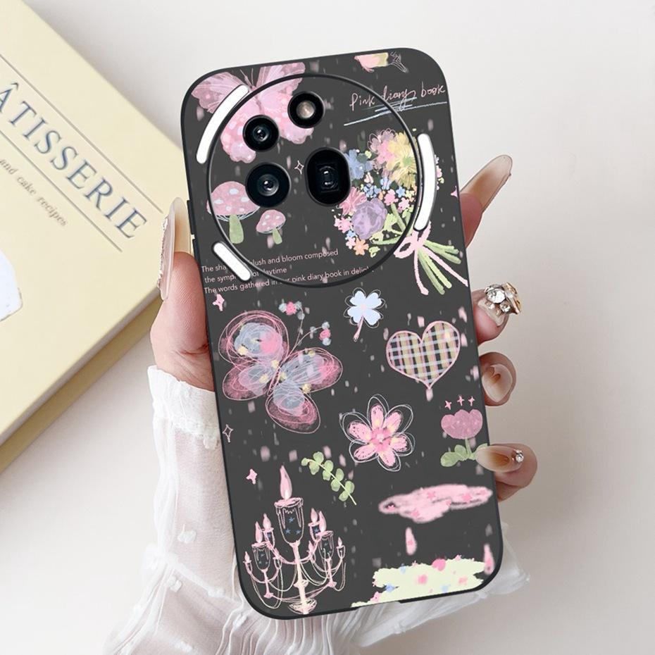 Fashion Design Phone Case For Nothing Phone (3a) Pro Phone3a Black Silicone Soft Cover For NothingPhone 3a 3 a Pro Cases Bumper