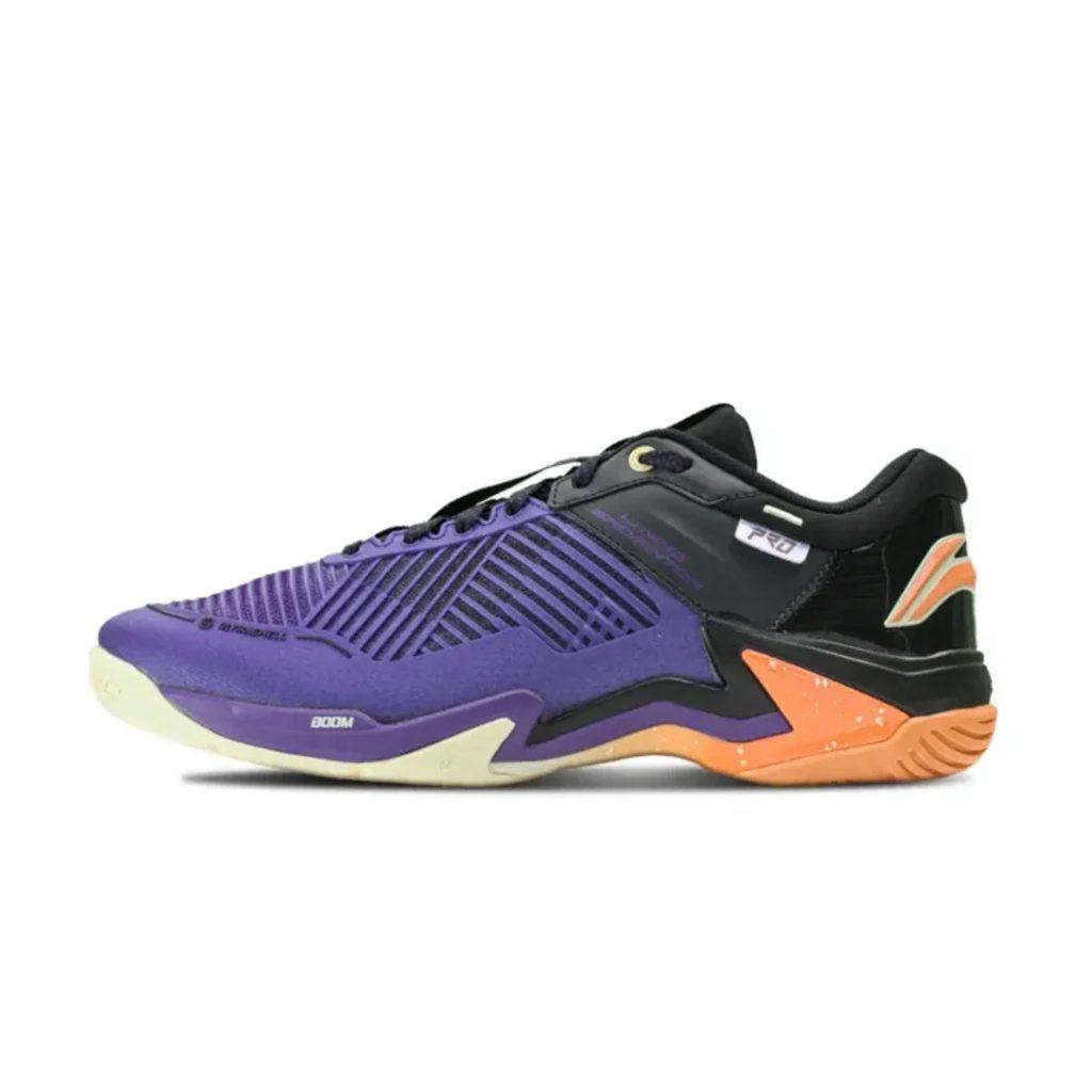 Li Ning Pro Текстиль, Синтетическая кожа Амортизация Скользкая Устойчивая к истиранию Низкие Бадминтонные кроссовки Унисекс AYAT009-2