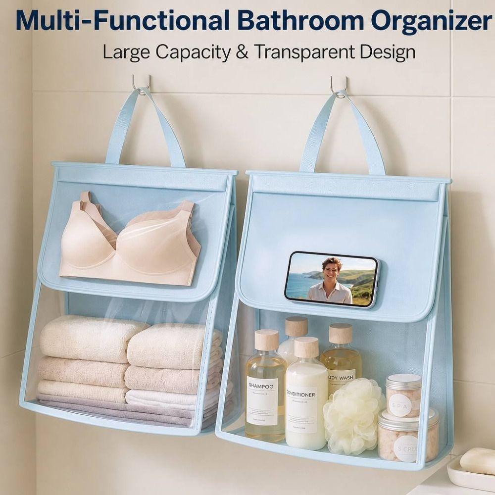 Visible Window Wash Bag Transparent Clothes Organizer New Bathroom Storage Bag Towel Organizer