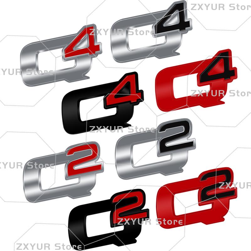 Metal VELOCE Q2 Q4 Emblem Car Sticker Letter Badge Decal Body Rear End Trunk Decor For Alfa Romeo 159 147 Junior Giulia Stelvio