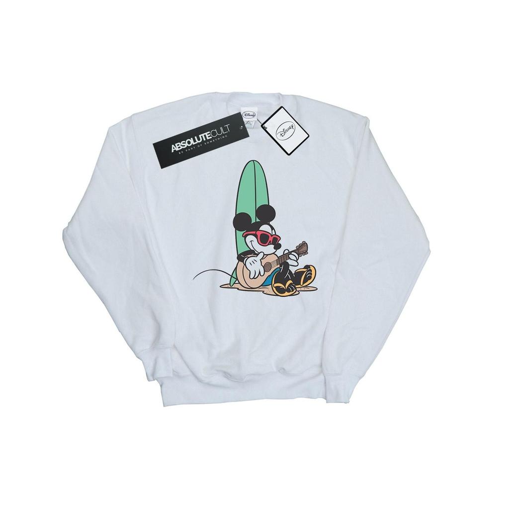 Disney Mens Mickey Mouse Surf And Chill Sweatshirt