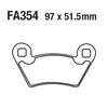 USERX Мотоциклетные Тормозные Дисковые Колодки Для FA354 POLARIS Ranger PPS UTV Sportsman 325 400 500 5701 800 900 1000