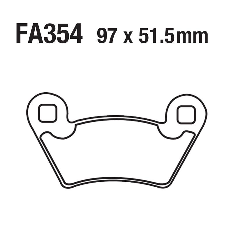 USERX Мотоциклетные Тормозные Дисковые Колодки Для FA354 POLARIS Ranger PPS UTV Sportsman 325 400 500 5701 800 900 1000