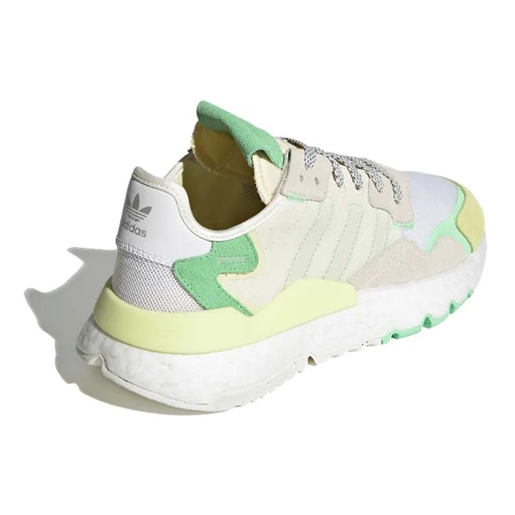 Adidas Originals Nite Jogger 'White Yellow Green' Women's (Unisex) Casual Shoes FY3104