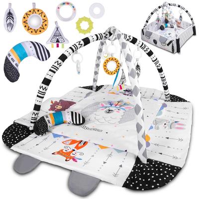 Развивающий коврик Ricokids для младенцев, большой, интерактивный, мягкий + Подарок