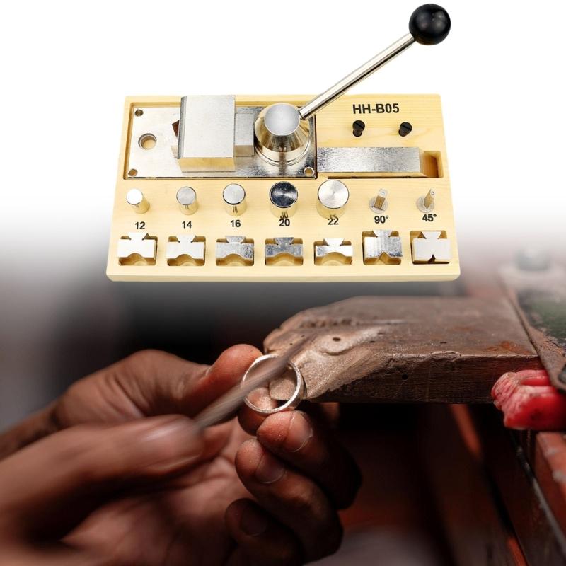 Профессиональный инструмент для гибки колец Машина для гибки ювелирных колец Регулируемый инструмент для гибки для изготовления ювелирных колец, серег