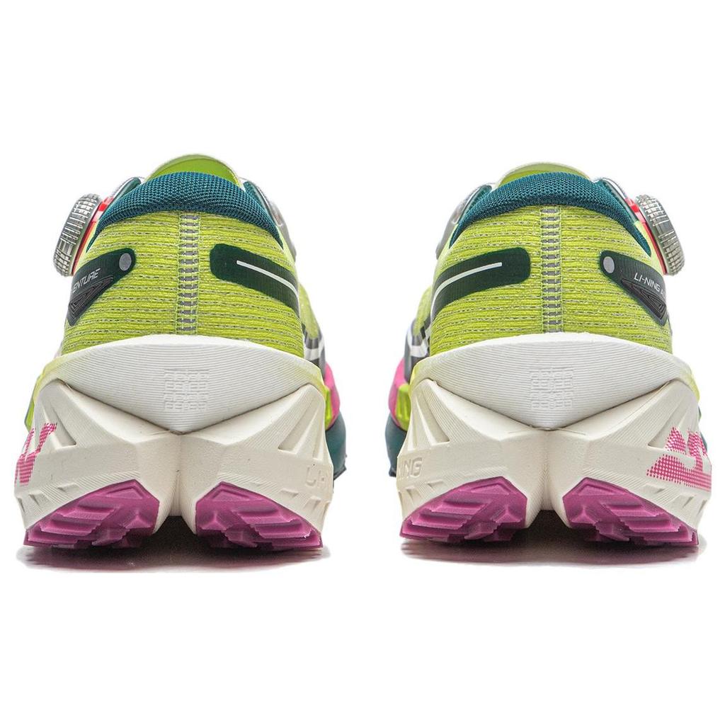 Кроссовки Li Ning Lu Pro легкие, высокопрочные, амортизирующие, нескользящие, износостойкие, с низким верхом, для бега по пересеченной местности, женские, желто-зеленые, ARNT002-4