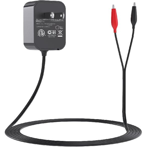 VHBW For Moultrie 6V Battery Charger, Sealed Lead Acid Battery Charger With Red And Black Alligator Clips Power Adapter