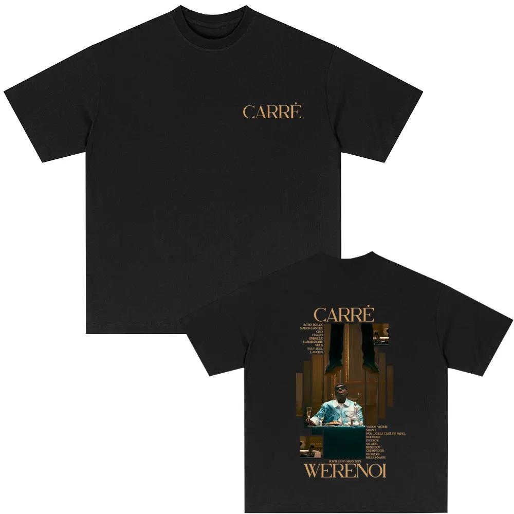 Rapper WeRenoi Carré Album Graphic Print T Shirt Unisex Women Hip Hop Fashion Pop Music Tshirts Summer Casual Vintage Tshirt