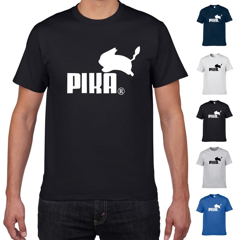 Футболка премиум качества Pokemon Cartoon Pika Pikachu Funny Anime Logo для мужчин и женщин, многоцветная