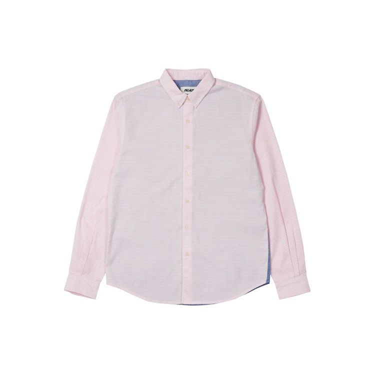 Palace Рубашка с длинным рукавом и принтом в стиле антивоенного искусства на спине, топы унисекс, розовые P20SHT027