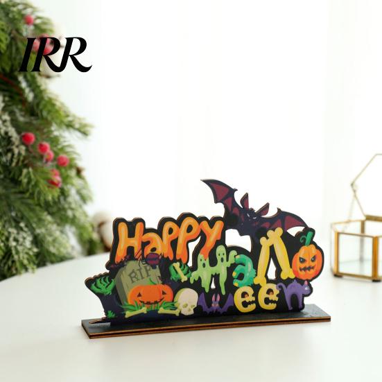 Layered Halloween Wood Crafts Wooden Ornaments for Tabletop Decorations, Stable Base Table Rustic Centerpieces Centerpiece Home Party And Spooky