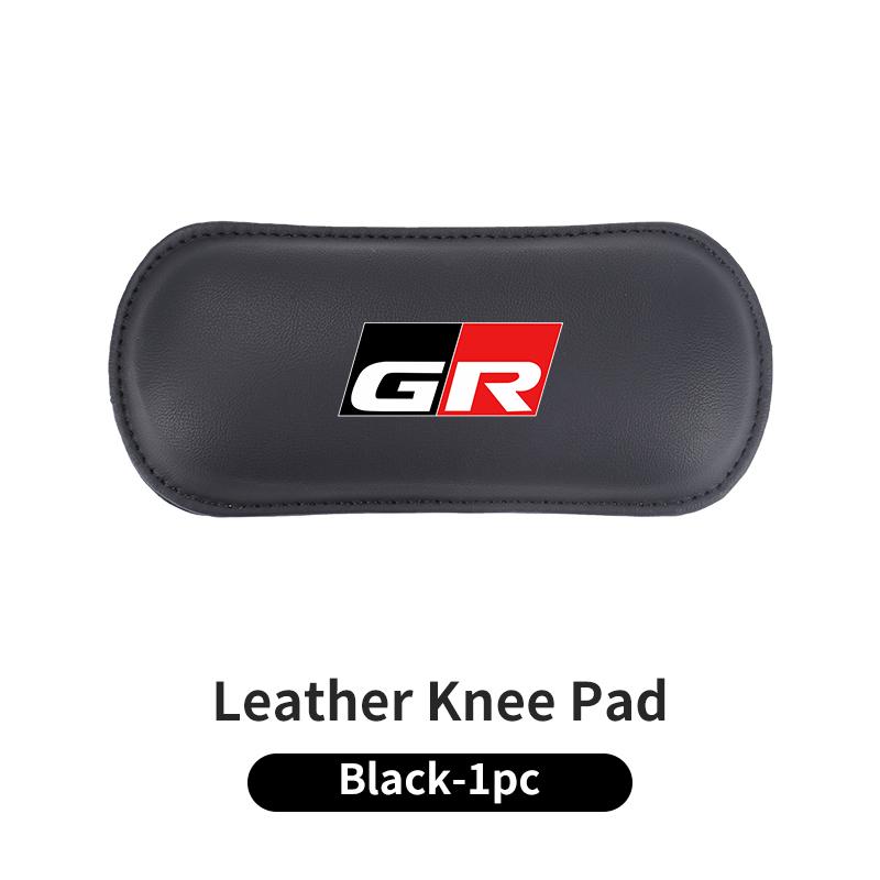 Car Knee Leg Protective Pad Foot Armrest Cushion Accessories For 7JHJ GR Gazoo Racing Sport C-HR RAV4 Avensis Prado Prius TRD JESW6