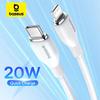 Кабель Baseus TPE 20 Вт USB C для 14 13 12 11 Pro Max XS Кабель быстрой зарядки Type C на Lighting Дата-кабель для iPad Macbook