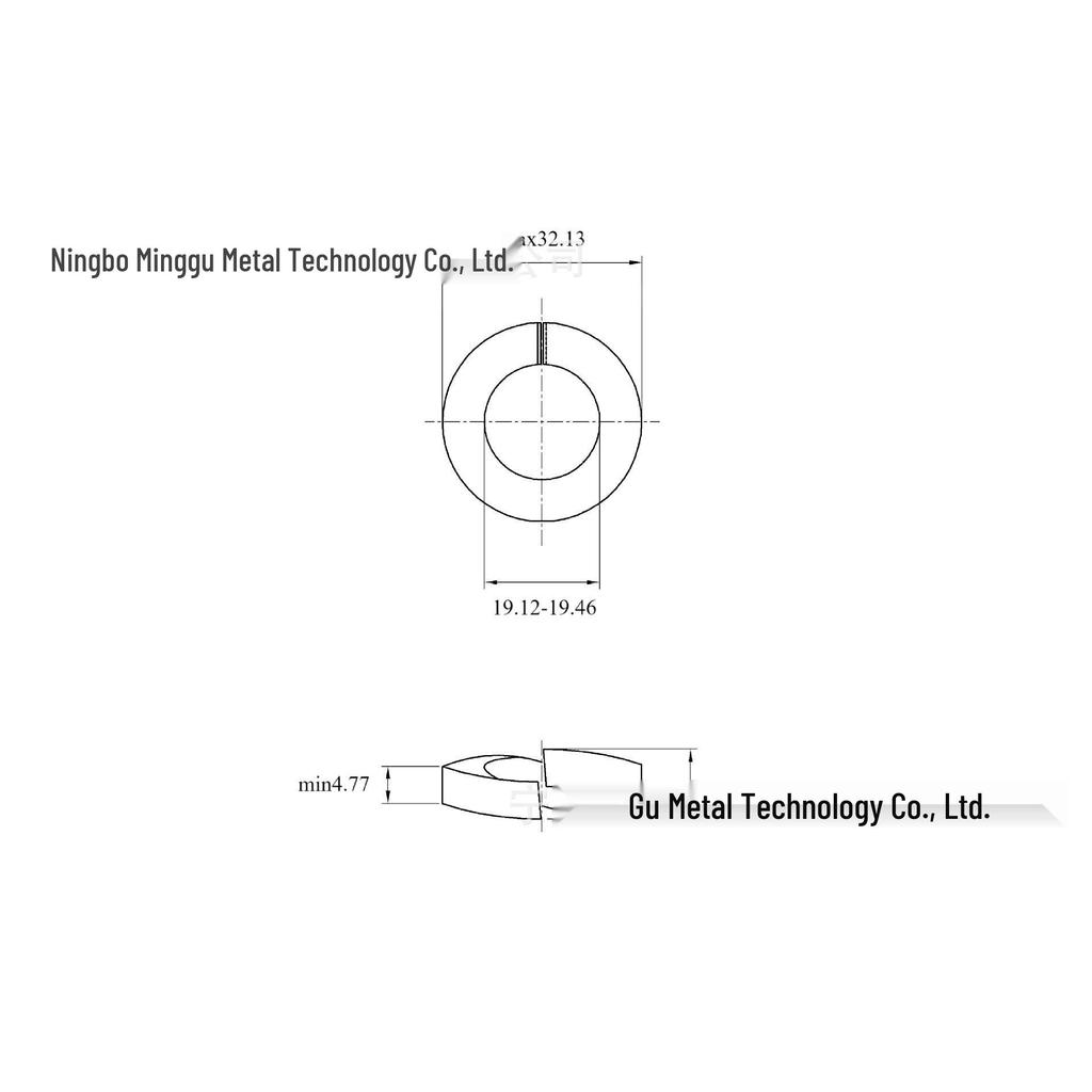 8x10x1/4~1-1/2" Оцинкованные Черненые Пружинные Шайбы Гровера, Высокопрочные, Противооткручивающиеся, Стандарты США и Великобритании