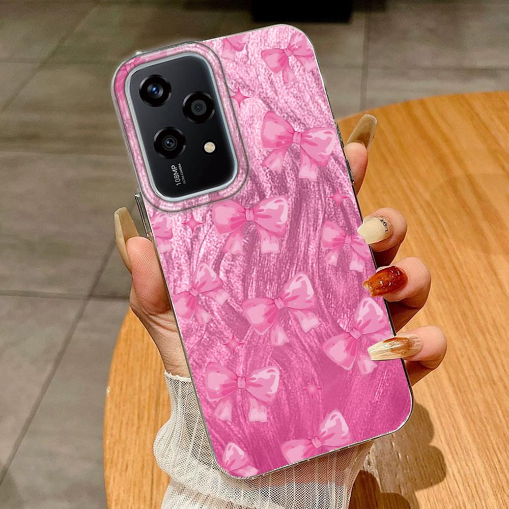 Чехол с цветной бабочкой и градиентом для Huawei Honor 400 200 Magic5 Lite 200 Pro X9a X9c X8a, чехлы для телефонов, мягкий силиконовый бампер, жесткая задняя крышка из ПК