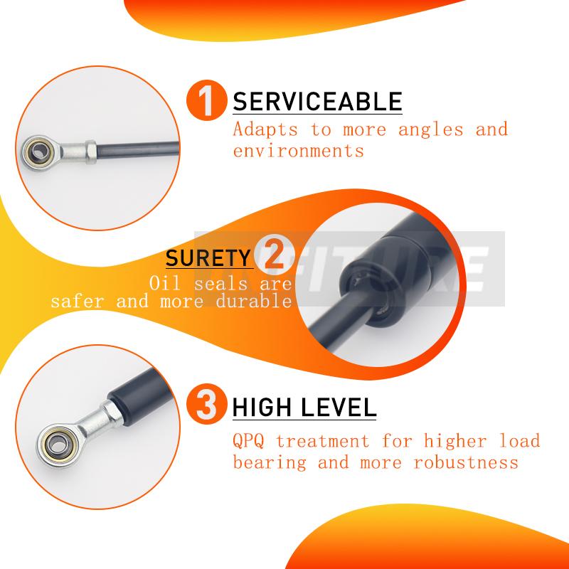 2pcs 300/350/400/450/500/550/600mm 300N Car Gas Struts Spring Shocks Lift Supports RV Windows Storage Damper Camper Back Window