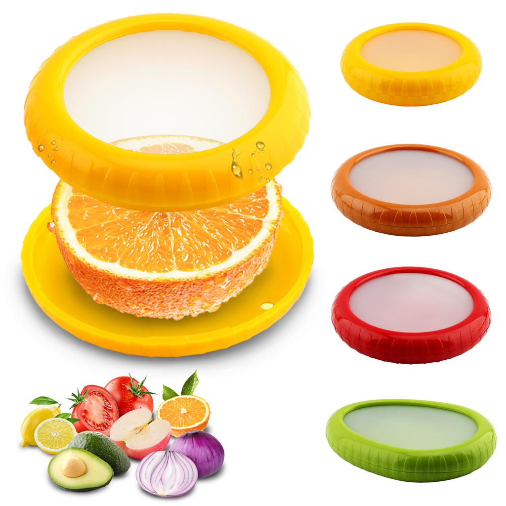 4 шт. Контейнер для хранения продуктов с крышкой для авокадо, свежих фруктов и овощей