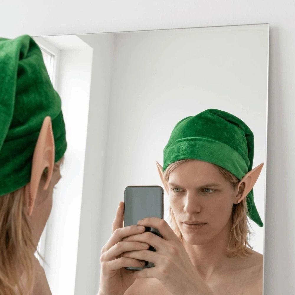 Long Pointed Elf Hat Soft Elf Ears Funny Pixie Headwear Party
