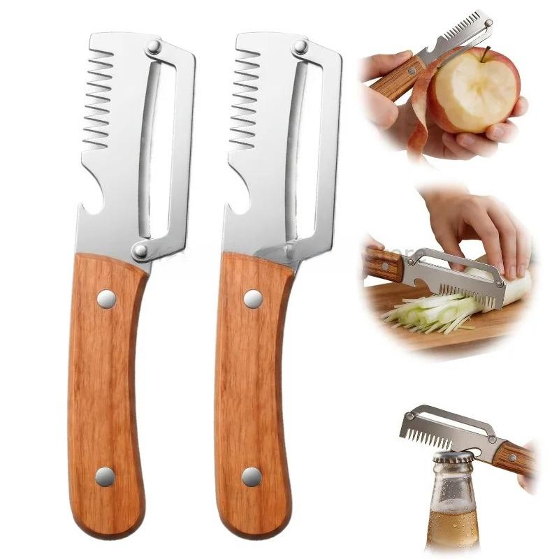 3-in-1 MultiFunction Cabbage Peeler Knife Kitchen Knife, Peeler Vegetable Cutting Knife Kitchen-Specific Fruit Peeler
