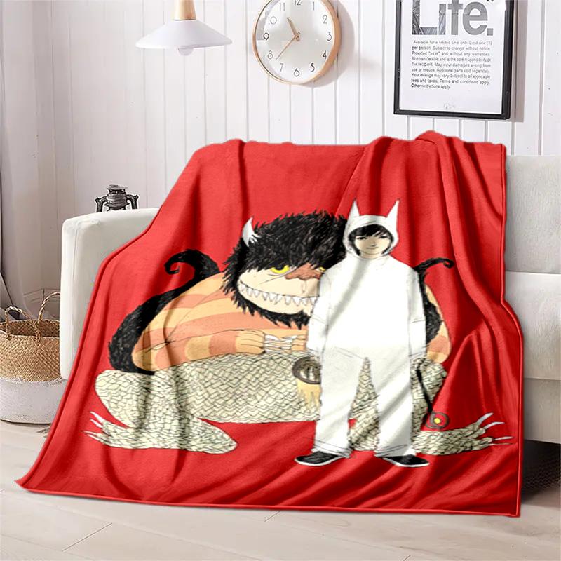 Where Wild Things Blanket Suitable All Seasons Soft Comfortable Sofa Office Home Blanket Holiday Birthday Gift Blanket Soft And Comfortable Blanket